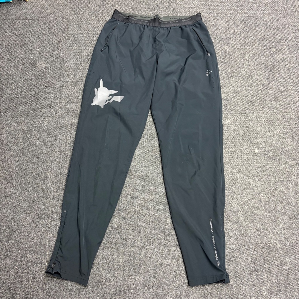 Pokemon Center x CRAFT Pikachu Training Pants Gray Reflective Athletic Mens XL